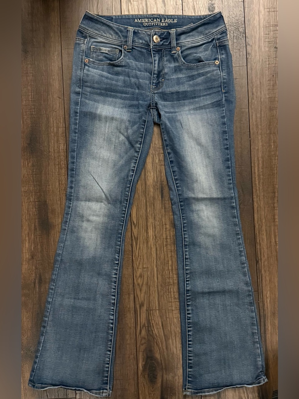 American Eagle Kick Boot Stretch Jeans Medium Wash Size 4